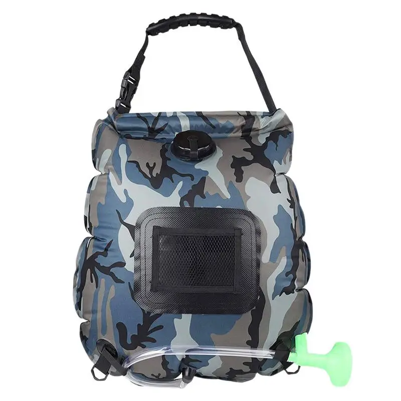 

Portable Shower Bag For Camping Solar Outdoor Bathing Bag 20L Portable Solar Heated Travel Shower Bag For Summer Hiking Showers