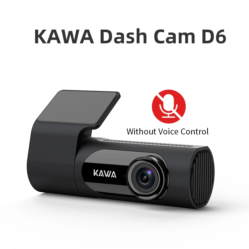 KAWA Dash Camera for Cars D6 1440P 2K Dash Cam DVR Video Recorder Voice Control 24H Parking WiFi APP Monitor WDR Dashcam