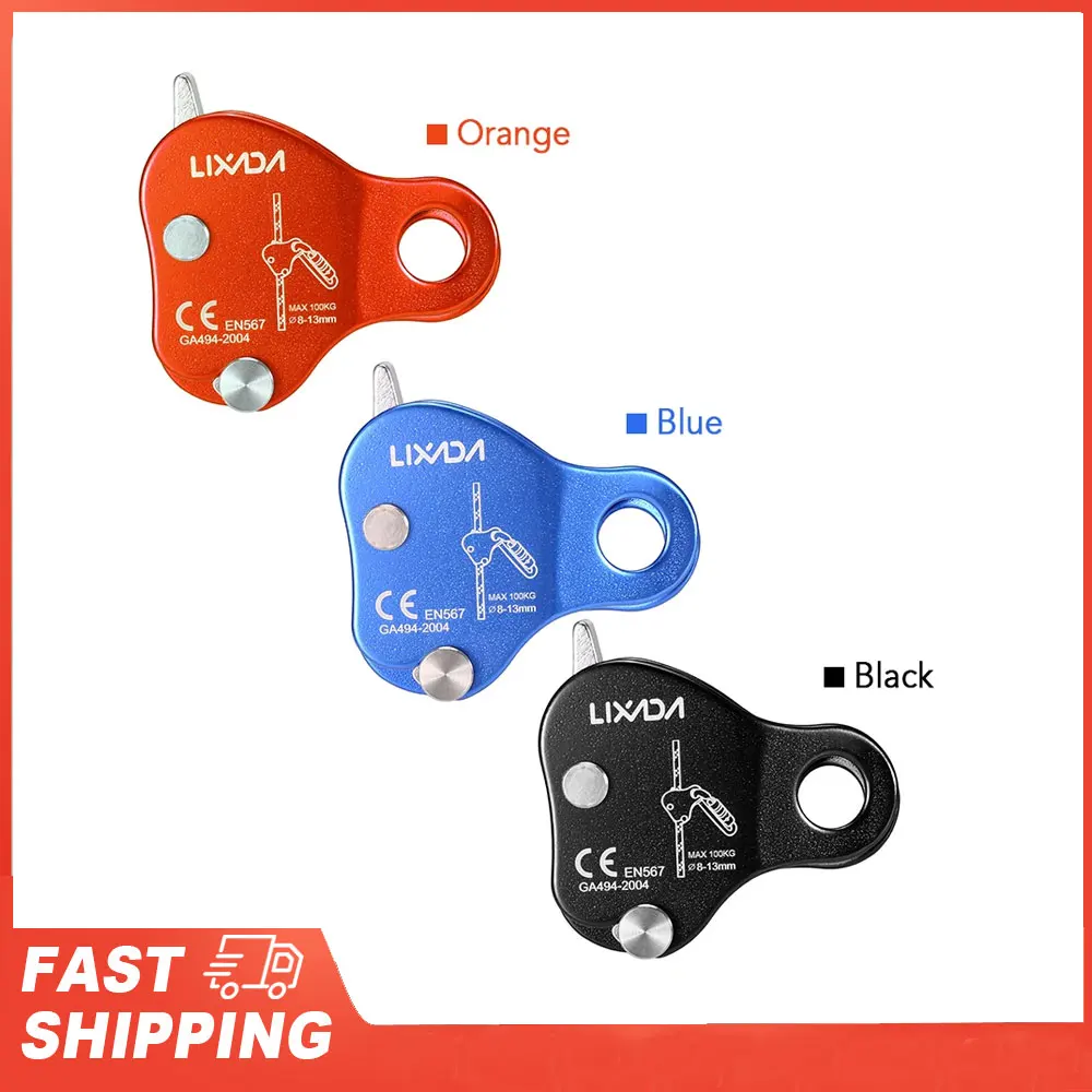 Dispositivo de asilo de protección, agarre, aparejo de escalada al aire libre, 8-13MM, escalada de montaña, Lixada, ascendente, cuerda de escalada para arborist