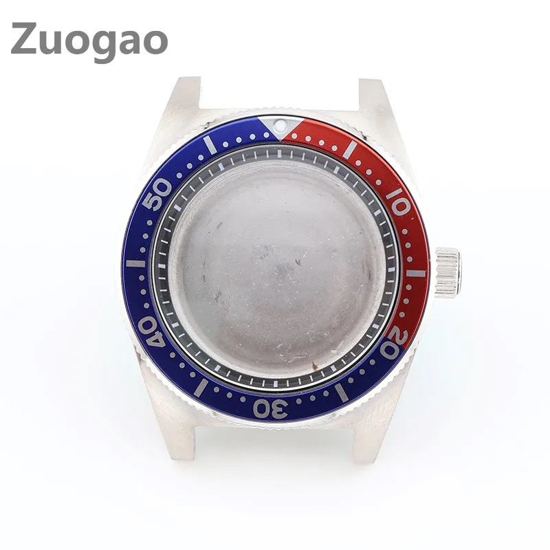 

40mm Two Tone Retro Diving Watch Case 316L Stainless Steel Mineral Glass 50M Waterproof Fit NH35 NH36 Men's DIY Mod Parts