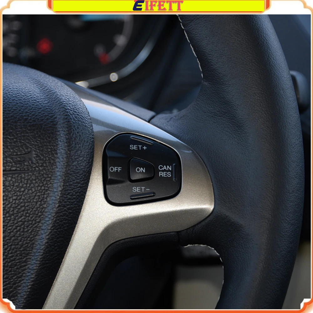 Светодиодная кнопка управления круиз-контролем на руле для Ford Fiesta MK7 MK8 ST Ecosport 2013-2015 синяя/красная