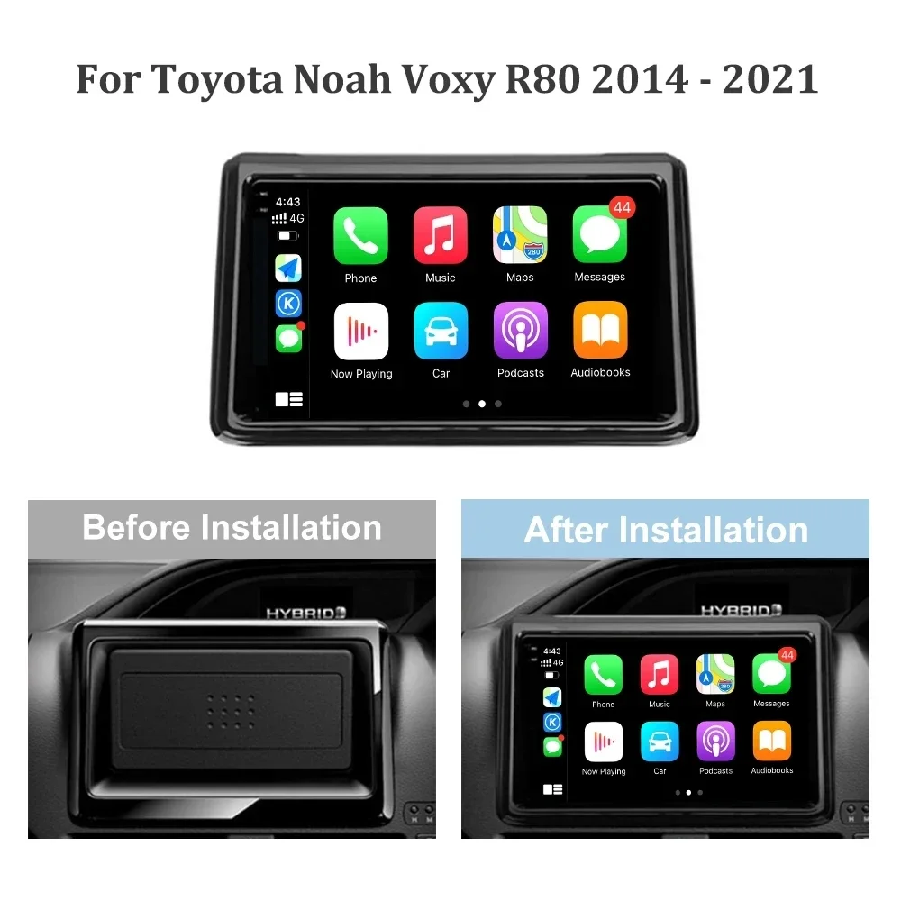 Android Car Radio GPS For Toyota Noah Voxy Esquire R80 2014-2021 CarPlay Car Auto Stereo 5G WIFI Screen 2 DIN  Auto 5G LTE WiFi