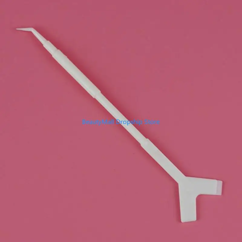 40JD 10Pcs False Eyelash Tweezers Hot Spoon Lash Lifting Curler Applicator 2 Way
