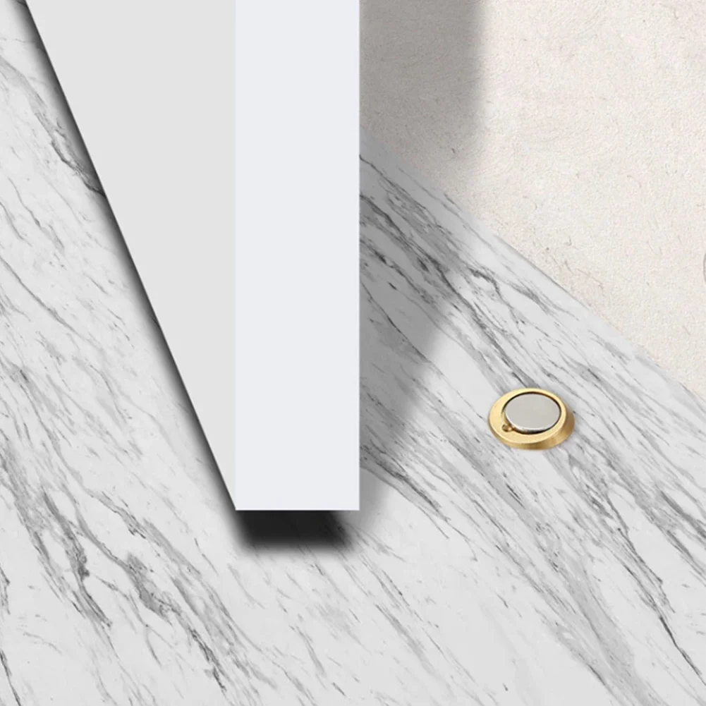 Topes de puerta soporte de puerta de alta resistencia Tope de puerta Invisible magnético Hardware de puerta Topes de puerta con tornillos Tope de puerta amortiguador silencioso