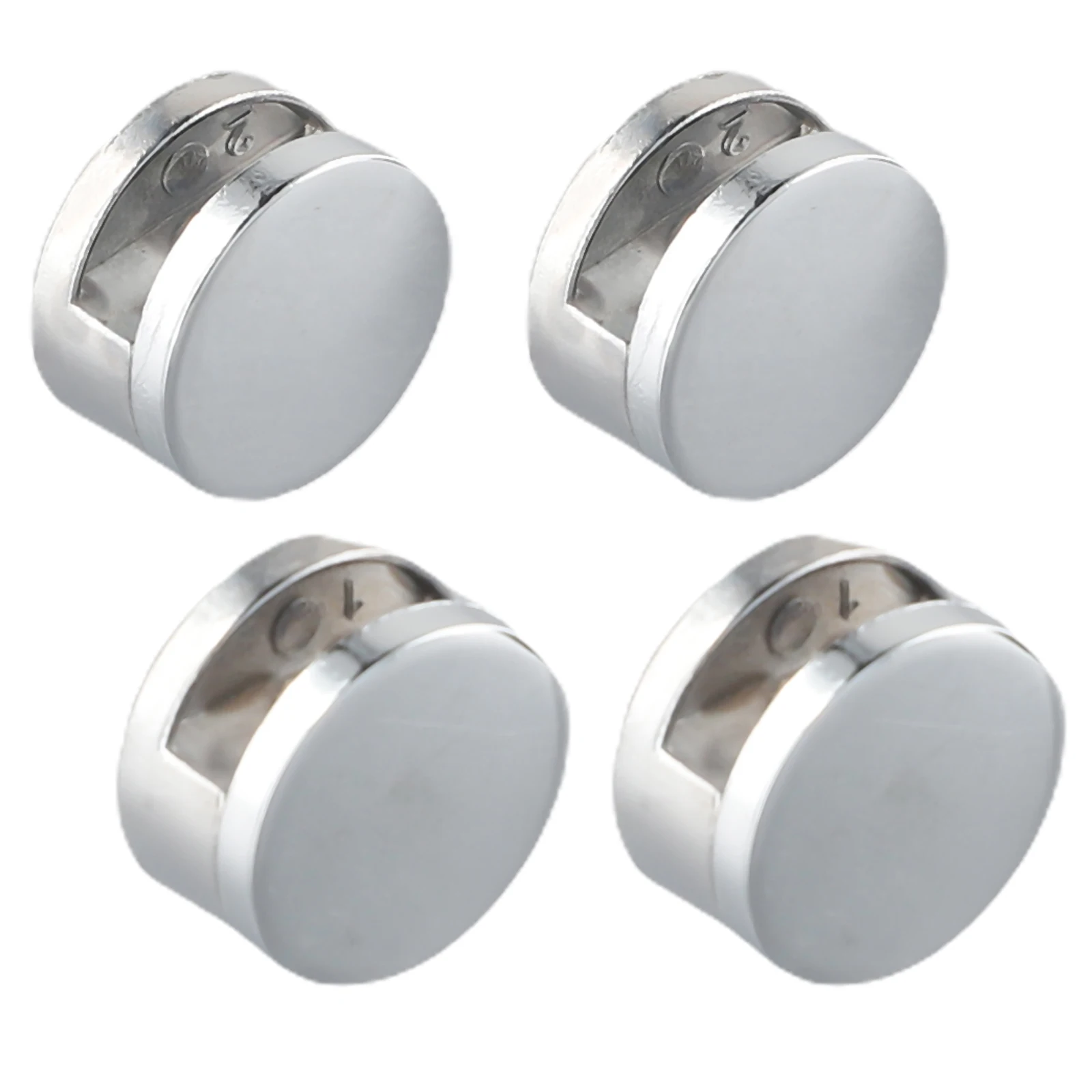 4pcs Mirror Clip Zinc Alloy Hanging Wall Mount Holder Corrosion-resistant Rustless Simple Support For Bathrooms Washrooms