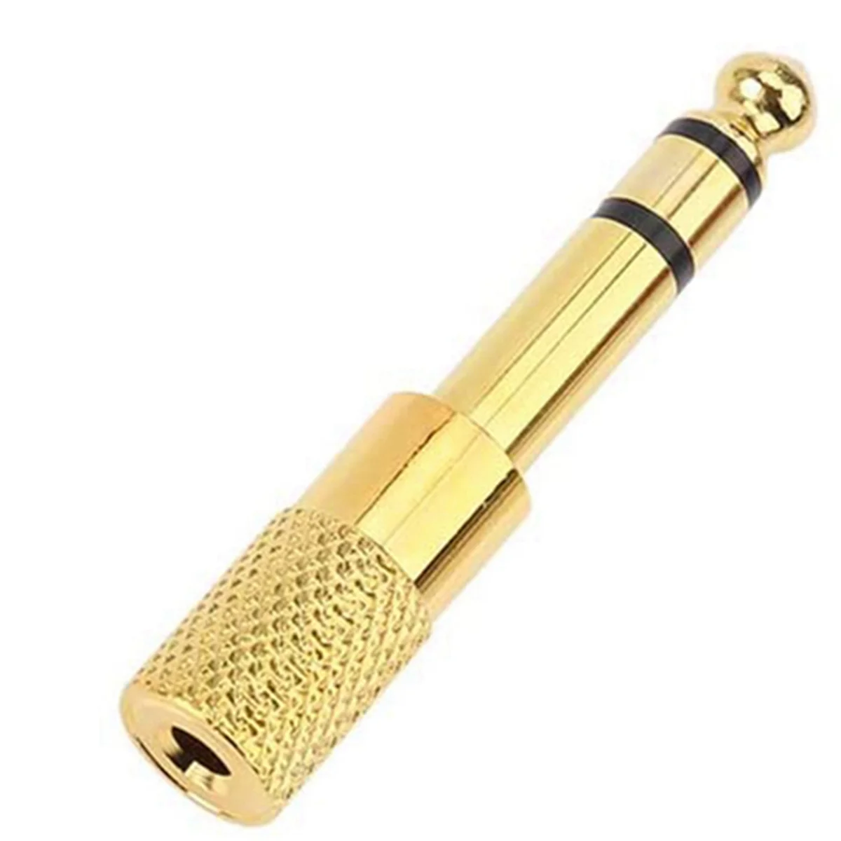 Adattatore ABMO da un quarto di pollice, spina jack per cuffie da 6,35 mm (1/4 di pollice) maschio a 3,5 mm (1/8 di pollice) femmina, confezione da 18 oro