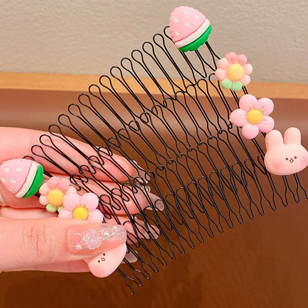 Fashion Spring U Shape Hair Styling Comb Fixed Combs Hair Wear Invisible Extra Hair Holder Teeth Crown Children