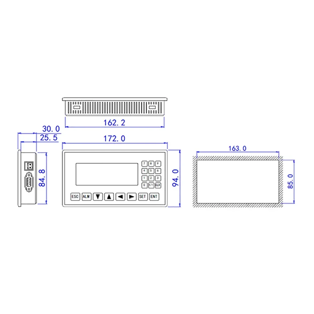 Plcコントローラーボード,テキストディスプレイ,プログラミングケーブル,rs232 485 422プロトコル,OP320-A OP320-A-S OP325-A op330,md204l