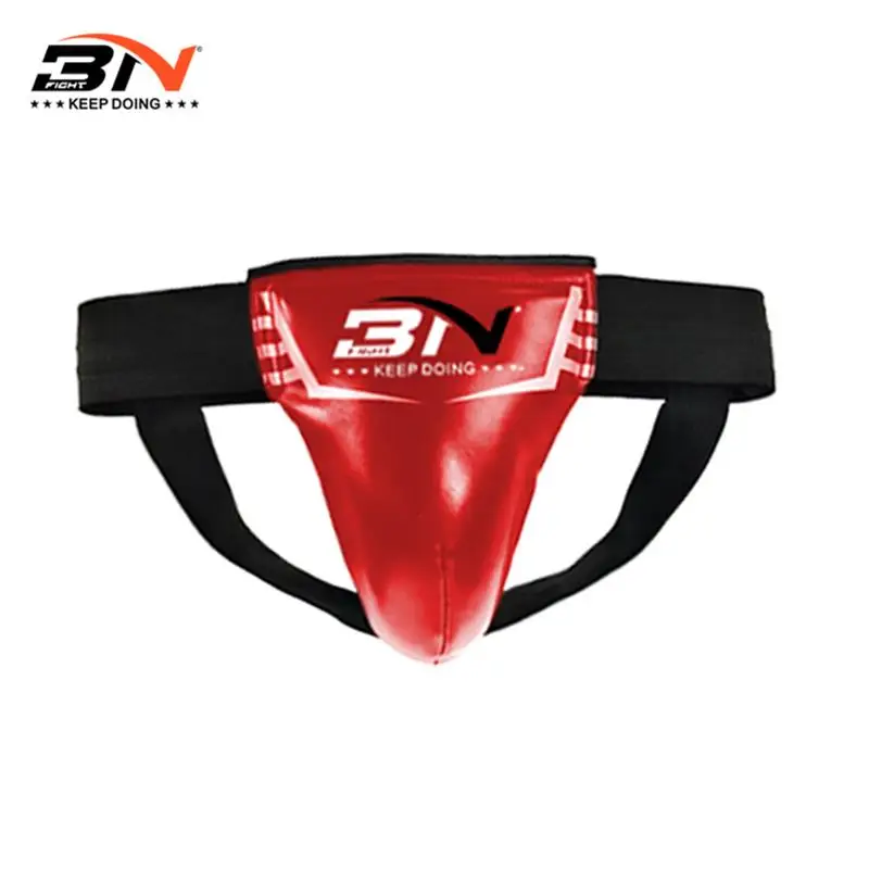 BN Kids Adult Boxing MMA Muay Thai Jockstraps Crotch Protector Taekwondo Groin Guard Protection Training Equipment DEO