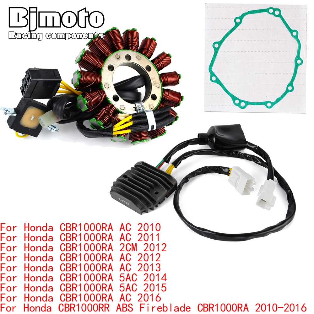 CBR1000RR 2016 Engine Stator Coil+Voltage Regulator rectifier For Honda CBR1000RR ABS Fireblade CBR1000RA 2010-2015 With Gasket