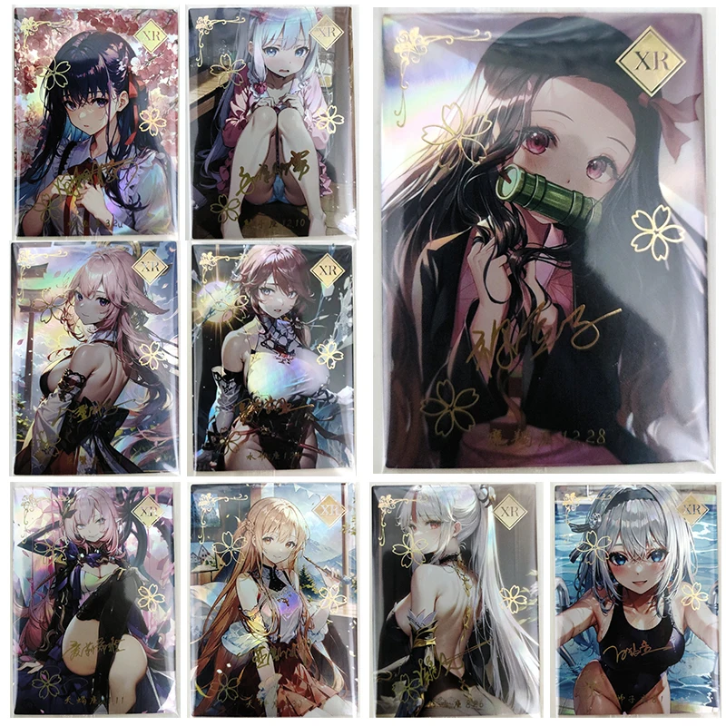 

Anime Goddess Story Star Story Yae Miko Emilia Ningguang Kamado Nezuko Xr Card New Collection Man Surprise Birthday Gifts