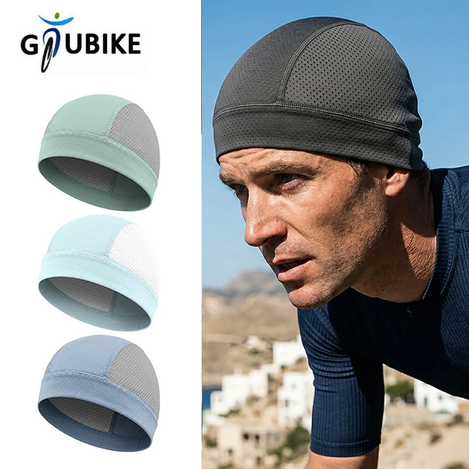 AliExpress GTUBIKE Cycling Cap Breathable Moisture Wicking Running Hiking Motorcycle Elastic Cap Absorbent Quick Dry Under Helmets Thin Hat