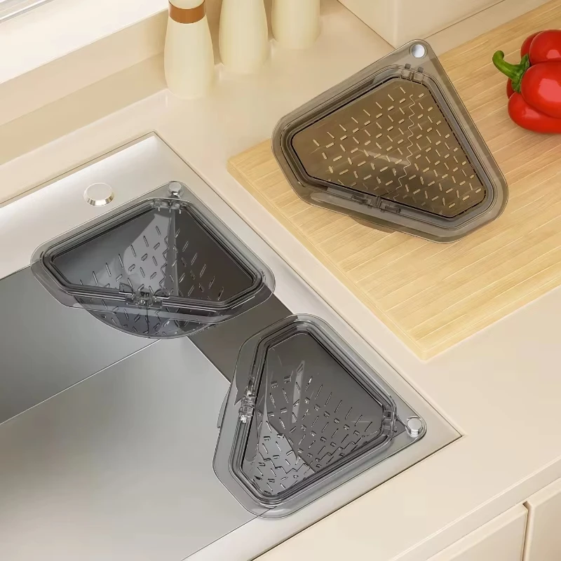 Küchenspülen-Siebkorb mit abnehmbarem magnetischem Boden, auslaufsicherem Filter, leicht zu reinigen, praktisches Zubehör zur Vermeidung von Verstopfungen und zum Sauberhalten des Abflusssystems – Detail 6