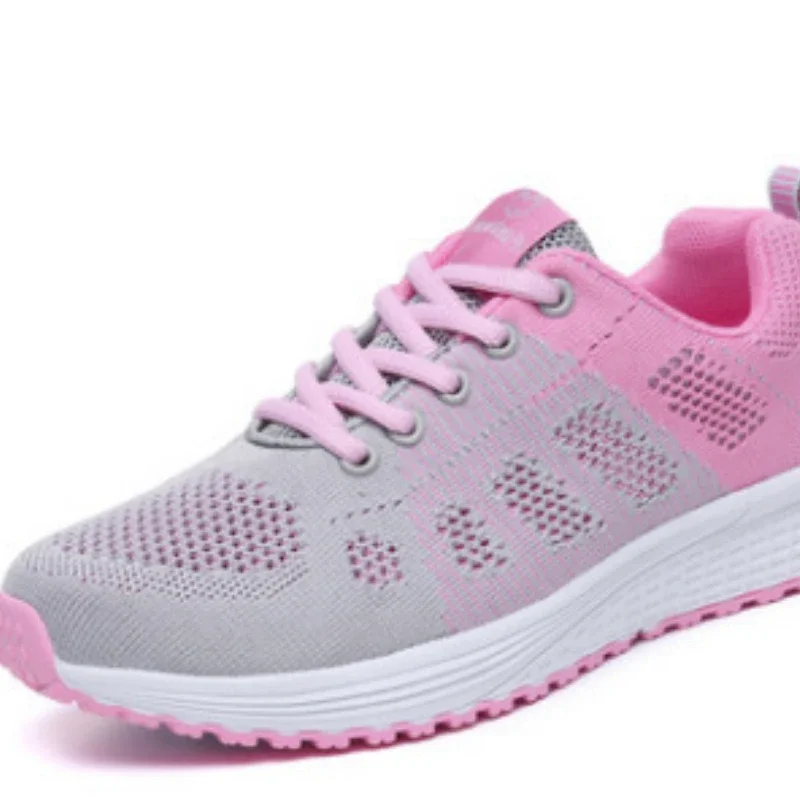 

Outdoor mesh women's flat Sneakers Female Walking Jogging Trainers Sport Shoes student Running Shoes