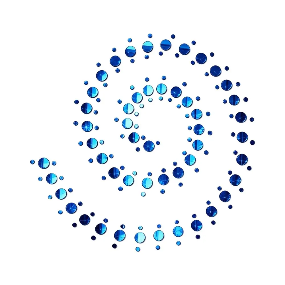 Round Mirror Wall Stickers 150 Pcs with 2cm and 5cm Diameters for Brightening Dim Areas Narrow Hallways and Small Living Spaces