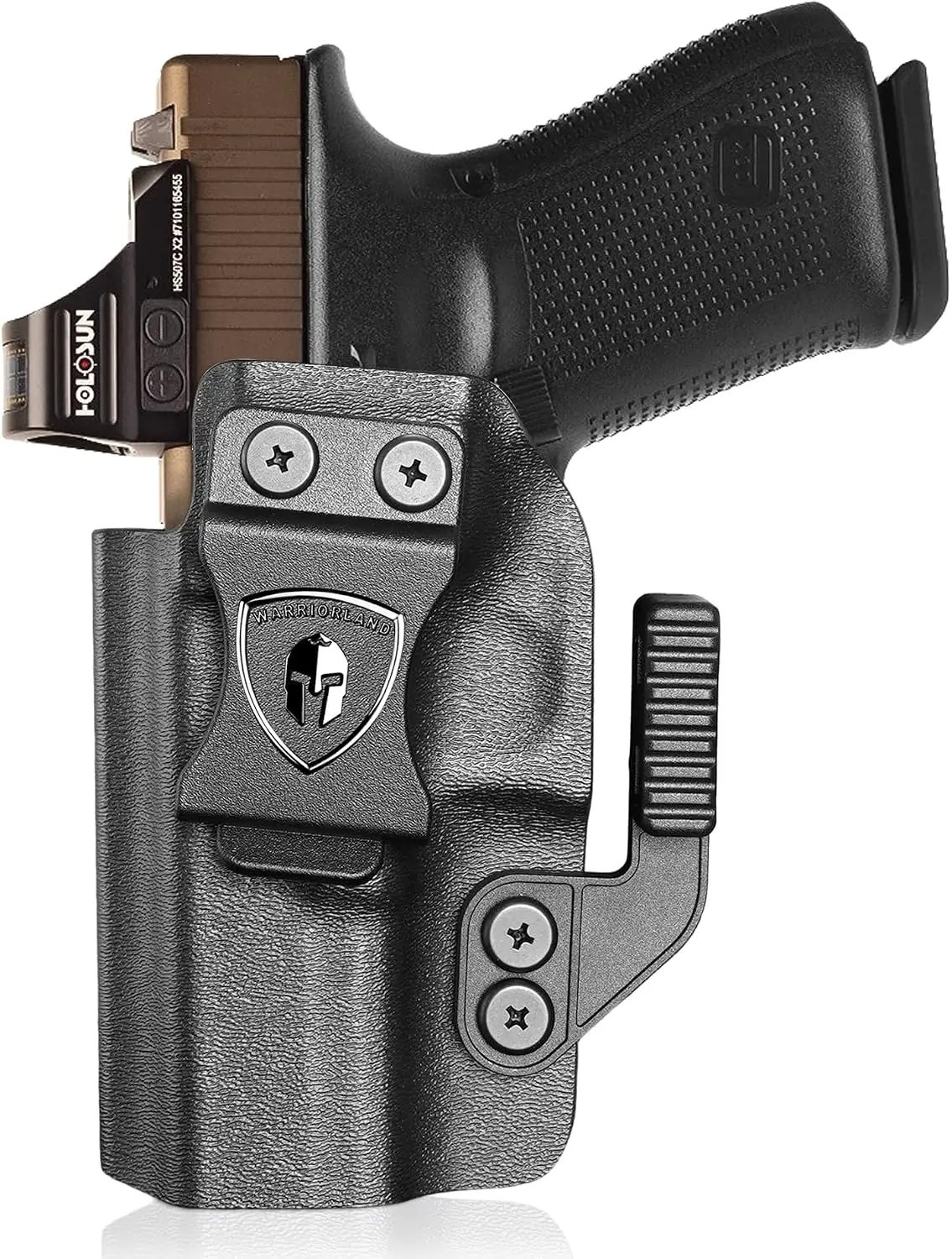 WARRIORLAND IWB Kydex Holster,Only for Glock 17/19 (Gen 3-6) & 23/32 (Gen 3-4) & 19X/ 44/45 &MOS version & Ruger RXM, Left Hand