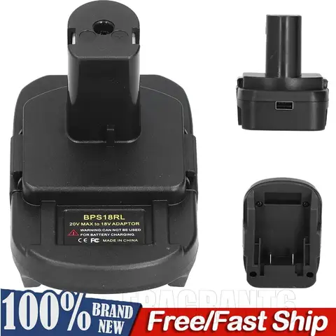 Converter Battery Adapter for Black&Decker for Porter Cable for Stanley 20V Lithium Battery Convert to for Ryobi 18V Power tool