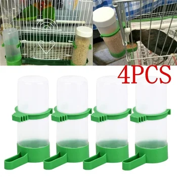 4 pz/lotto Bird Feeder Waterer bevitore Pet Clip per mangiatoia per uccelli pappagallo Pet Dispenser d'acqua attrezzature agricole (dimensioni: M)