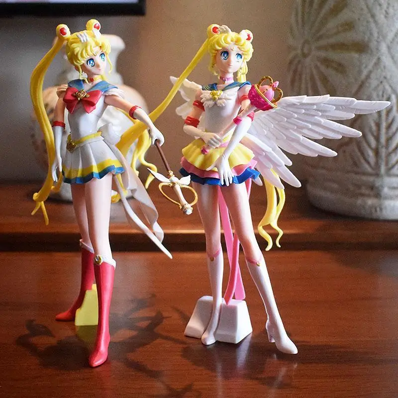 22 cm chaud 2 pcs/Lot Anime marin lune Figure marin Mars marin mercure figurines d'action fait à la main jouet Kawaii modèle ornements cadeaux