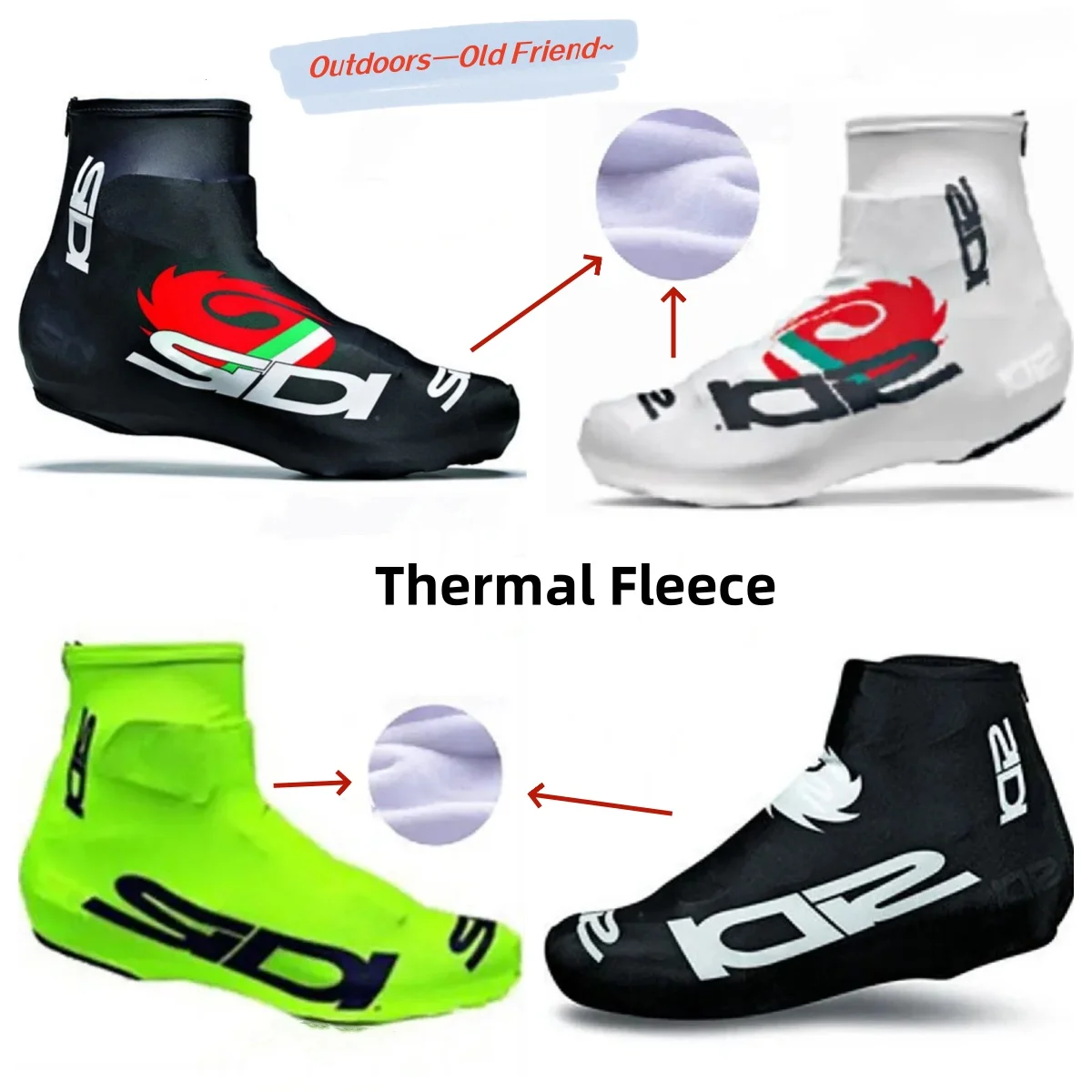 New Cycling Shoe Covers Fleece Thermal Dustproof Man Woman Overshoes Road Bicycle Bike MTB Winter Cycling Shoe Cover