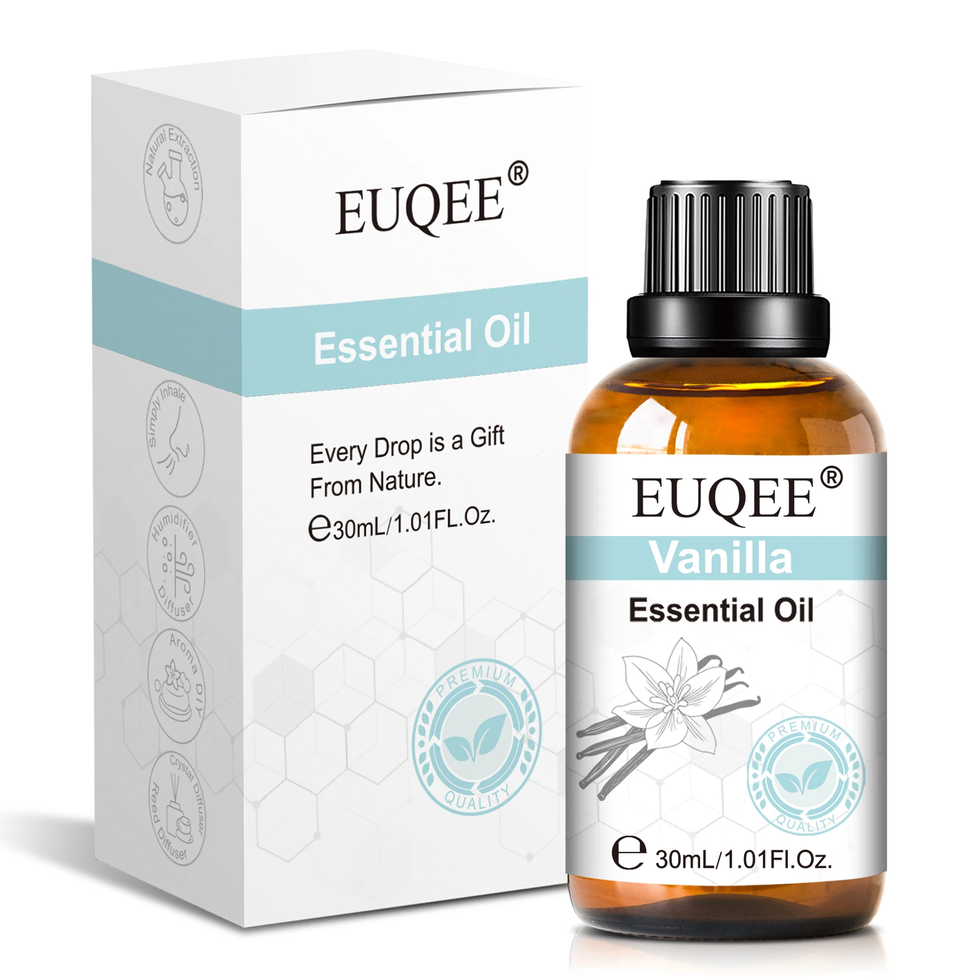 EUQEE 30ml Pure Essential Oils - огляд і ціна Essential Oil Diffuser Humidifier Combo