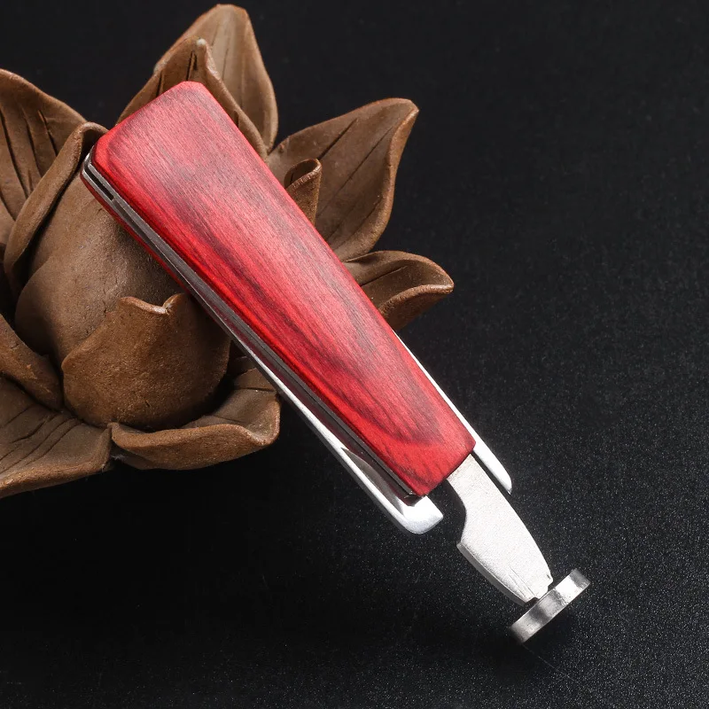 Redwood Pipe Pressure Bar Three in one scraper Stick Wood Pipe Knife Cigarette Holder cleaning tool accessories Gift for Men