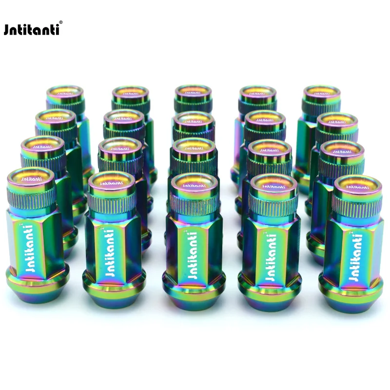 

Jntitanti никогда не ржавеет гайку колеса M12*1,25*45 мм, конусное сиденье гоночного автомобиля Gr.5, титановая гайка с закрытым концом для Nissan, Greatwall, Subaru