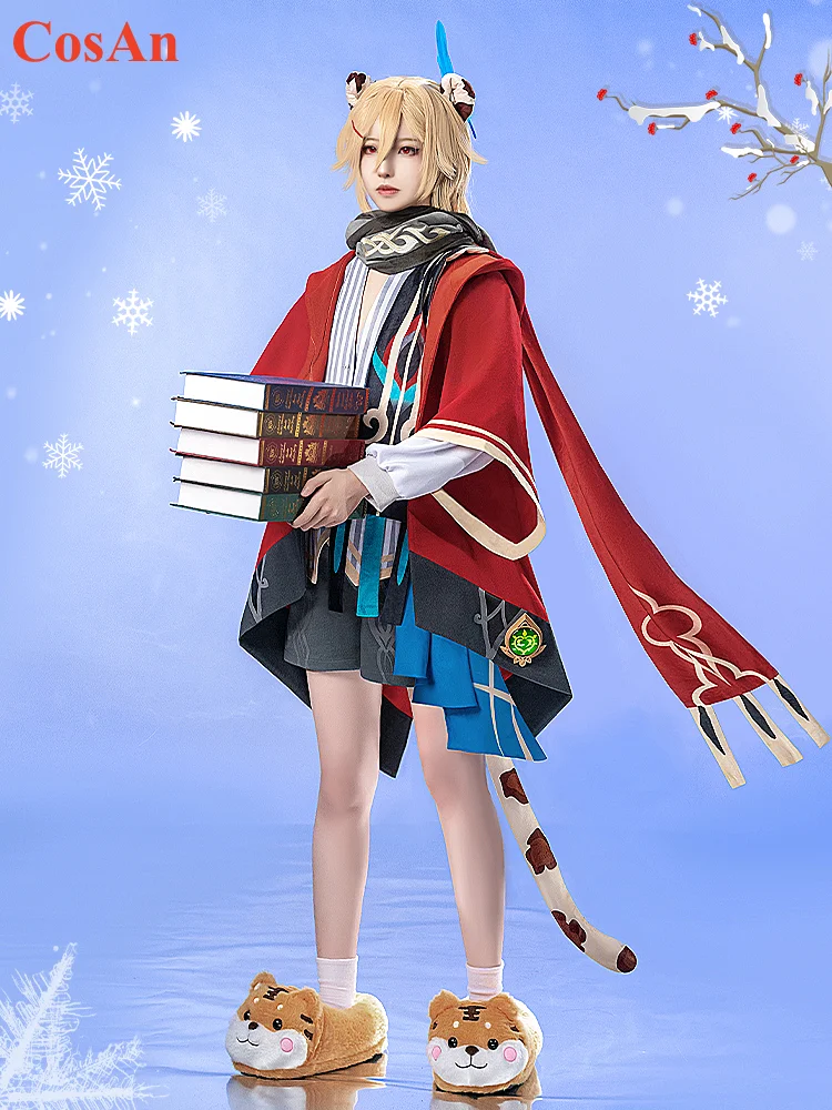

CosAn Genshin Impact Kaveh Cosplay Costume Fashion Lovely Winter Snow Suits Activity Party Role Play Clothing Game
