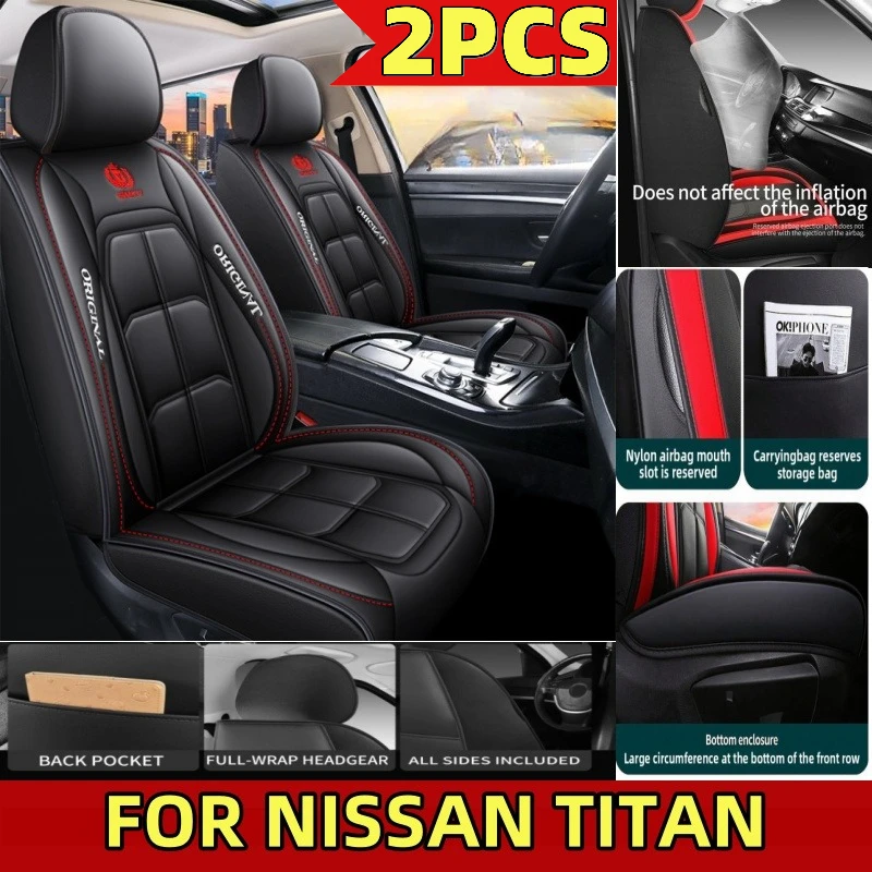 

Car seat cover waterproof PU leather wear-resistant soft and comfortable full-wrapped muscle seat cover FOR NISSAN TITAN