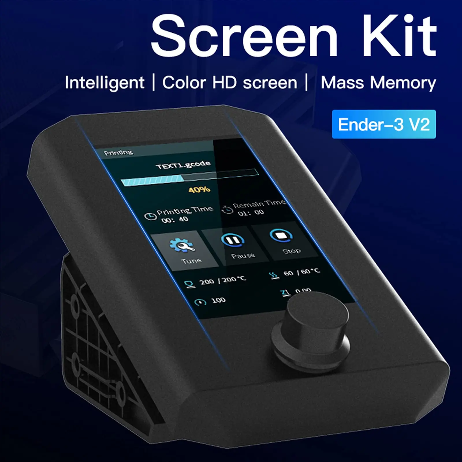 Imagem -02 - Creality Upgrade Ender v2 Kit de Tela Inteligente hd Display Colorido Compatível com Ender3 v2 Ender Pro Ender 3