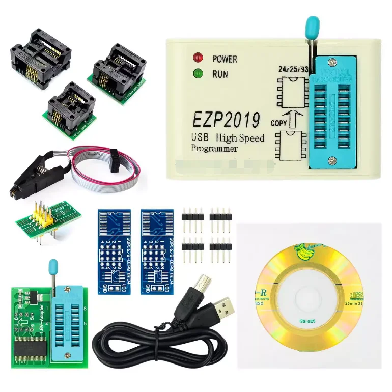 EZP2019 high speed SPI FLASH programmer 24/25/93 bios 25T80 burning