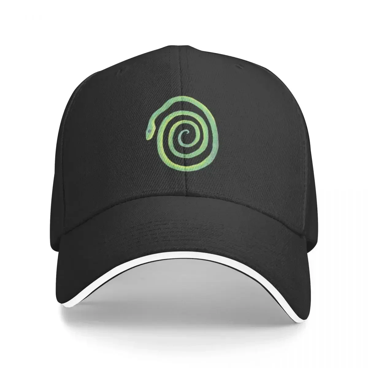 New Green Grass Snake Watercolor Style Cute Cap Fashion Casual Baseball Caps Adjustable Hat Hip Hop Summer Unisex Baseball Hats