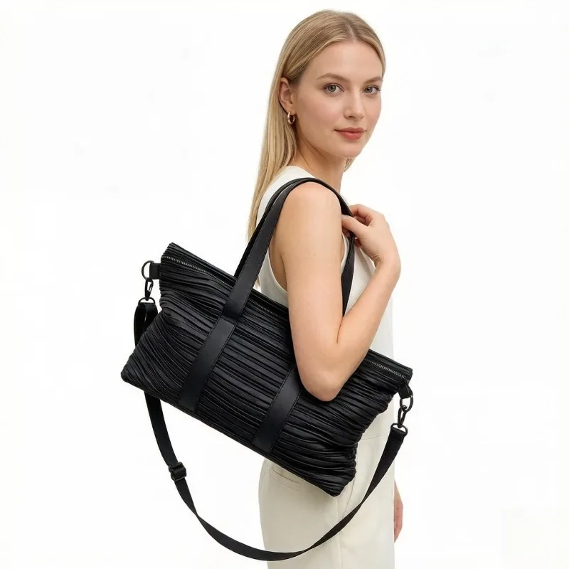 miyake-fold-new-2026-fashionable-leisure-drawstring-small-square-bag-solid-color-sports-bag-fashionable-leisure-tablet-phone-bag