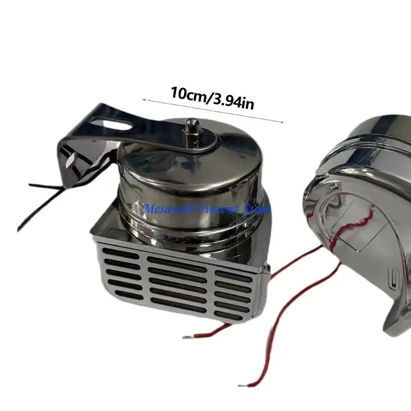 A70F Premium 12V 24V Autohupe aus Edelstahl mit zwei Tönen und lautem Ton – Detail 6