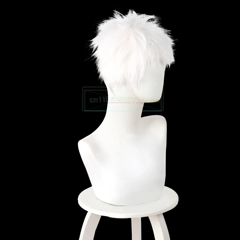 Anime Letni Hikaru Zginął Hikaru Indo Peruka Cosplay Biała Krótka Syntetyczna Peruka Odporna na Ciepło Rekwizyt na Halloween Karnawał