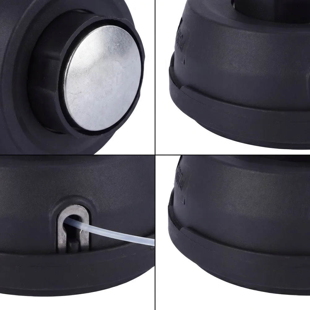 Rotational Brush Head with Bearing Construction for String for trimmers Handling Dense Vegetation and Overgrown Areas