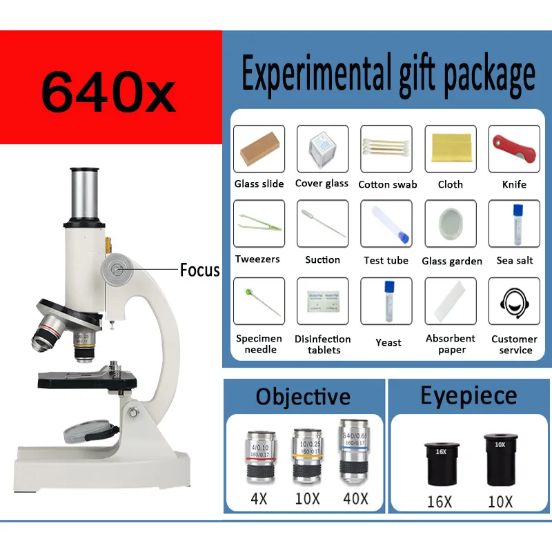 Professional Student Exam Microscopy Science Experiment Popularization Can See Bacteria And Algae Biomicroscope