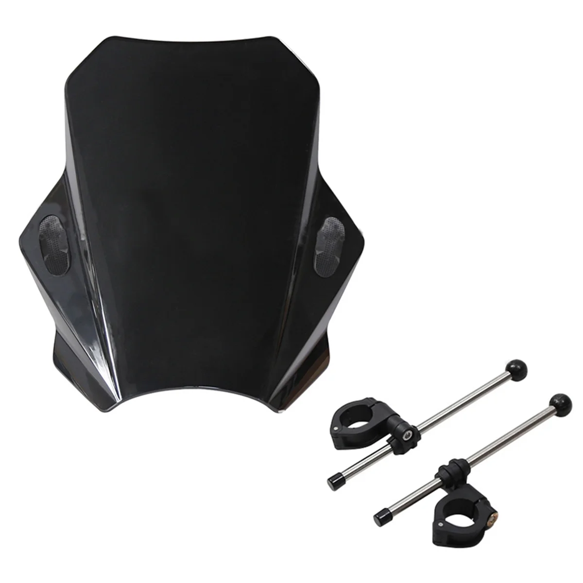 Motorcycle Windscreen for Yamaha MT07 MT09 HONDA CBR600RR CB1000R GXSR 600 750 BMW Ducati Adjustable 43x40cm Black