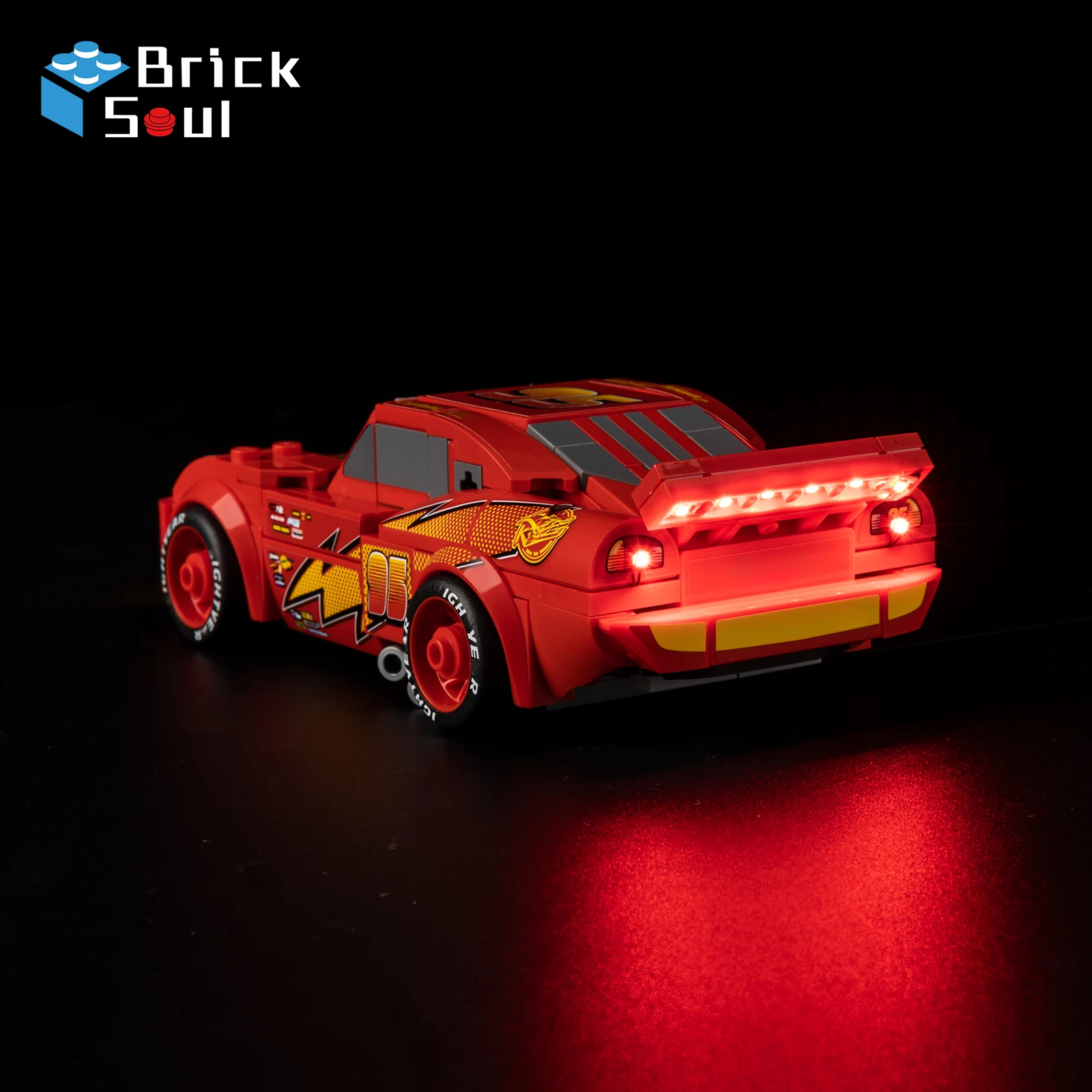 Kit luce a led per Lego Lightning Mcqueen 77255 Modello Giocattoli fai da te Set Blocchi di costruzione non inclusi