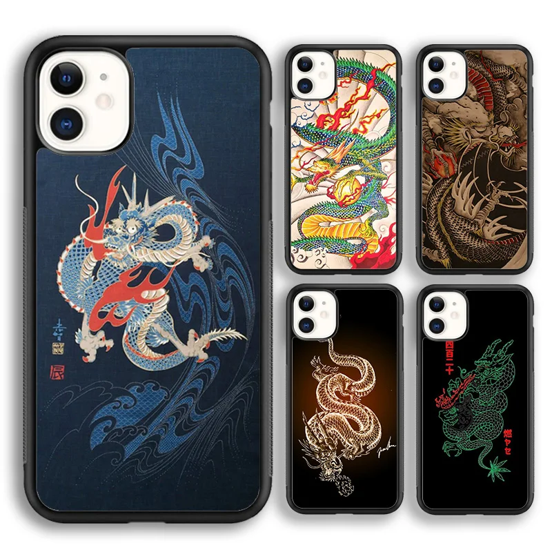 MaiYaCa Ancient JapaneSE2020 Dragon Phone Case For iPhone 16 15 SE2020 6 7 8 plus 11 12 mini 13 14 pro max shell  coque