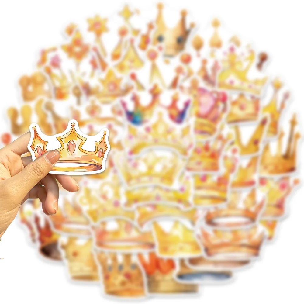 10/30/50 قطعة الكرتون تاج الكتابة على الجدران ملصقات شخصية ملصقات ديكور لتزيين الغيتار DIY بها بنفسك الغيتار كوب ماء سكيت ملصقات مقاومة للماء