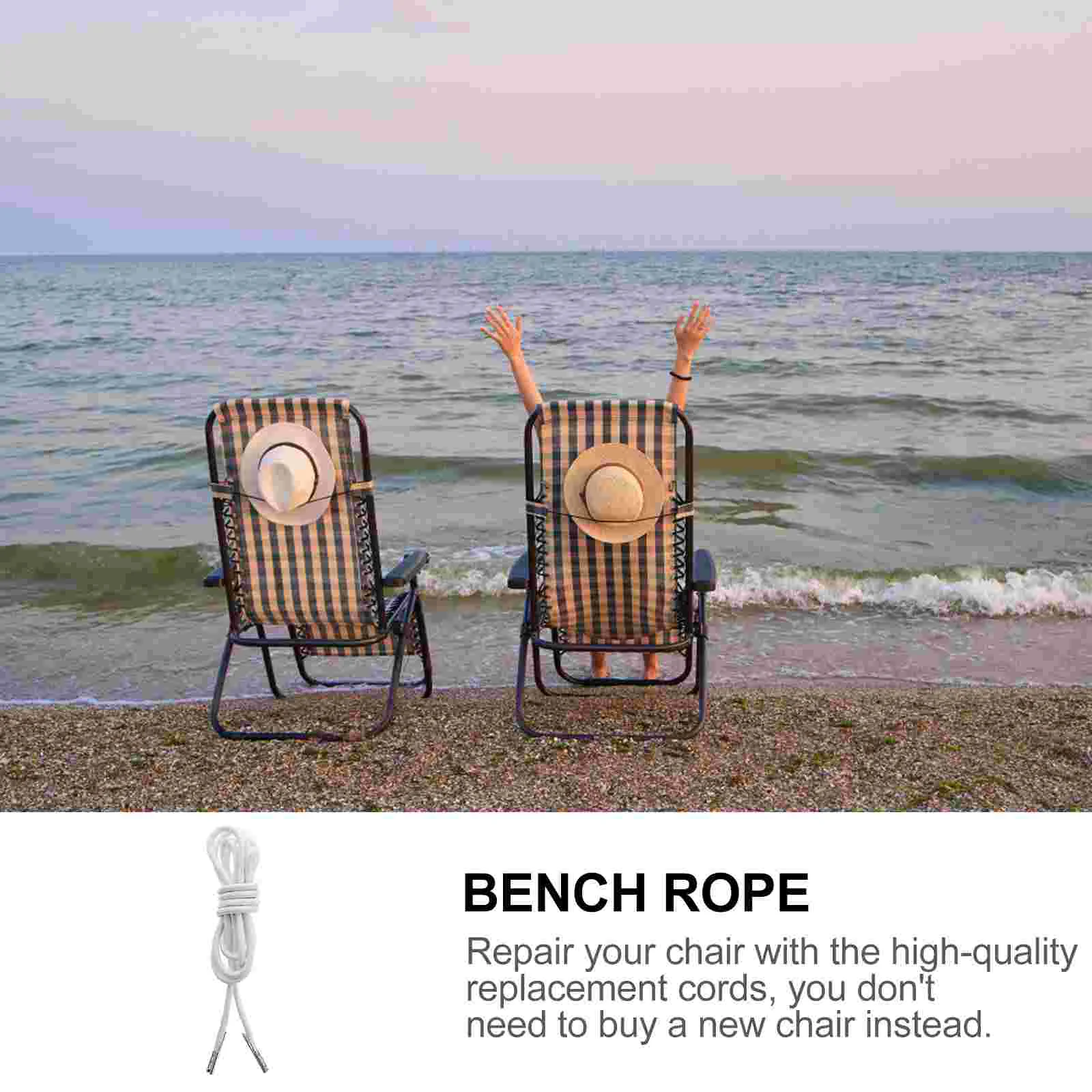 4pcs Bungee Chair Rope Lounge Chair Cord Elastic Cords Gravity Chair String Lawn Chair String