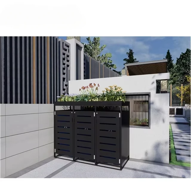 

Community Trash Can Fence Outdoor Trash Can Storage Box Garbage Can Canopy