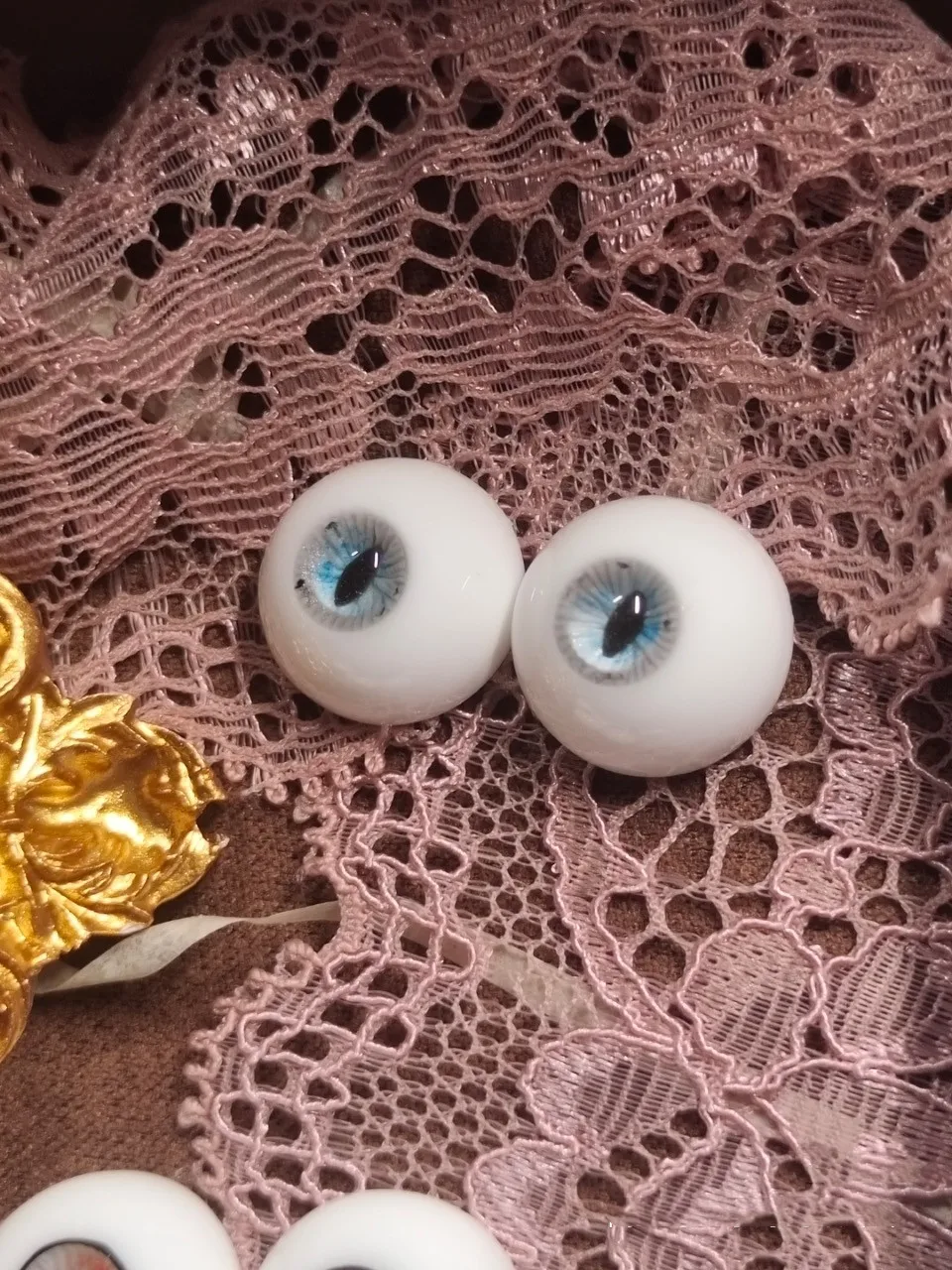 Ojos seguros de resina Fox, 1/4 1/3 BJD Doll Craft Eyeballs, equipado con pupilas de animales brillantes, 1 par