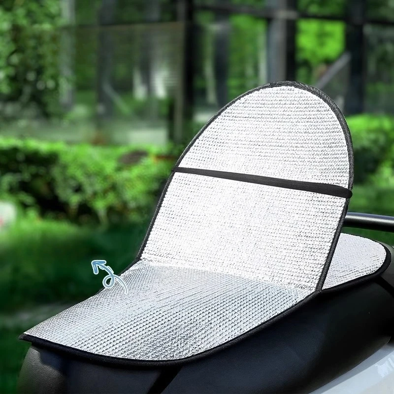 Universal Electric Bike Seat Cover Summer Heat Insulation Anti-scald Sunproof Waterproof Cushion Mat for Motorcycle Scooter