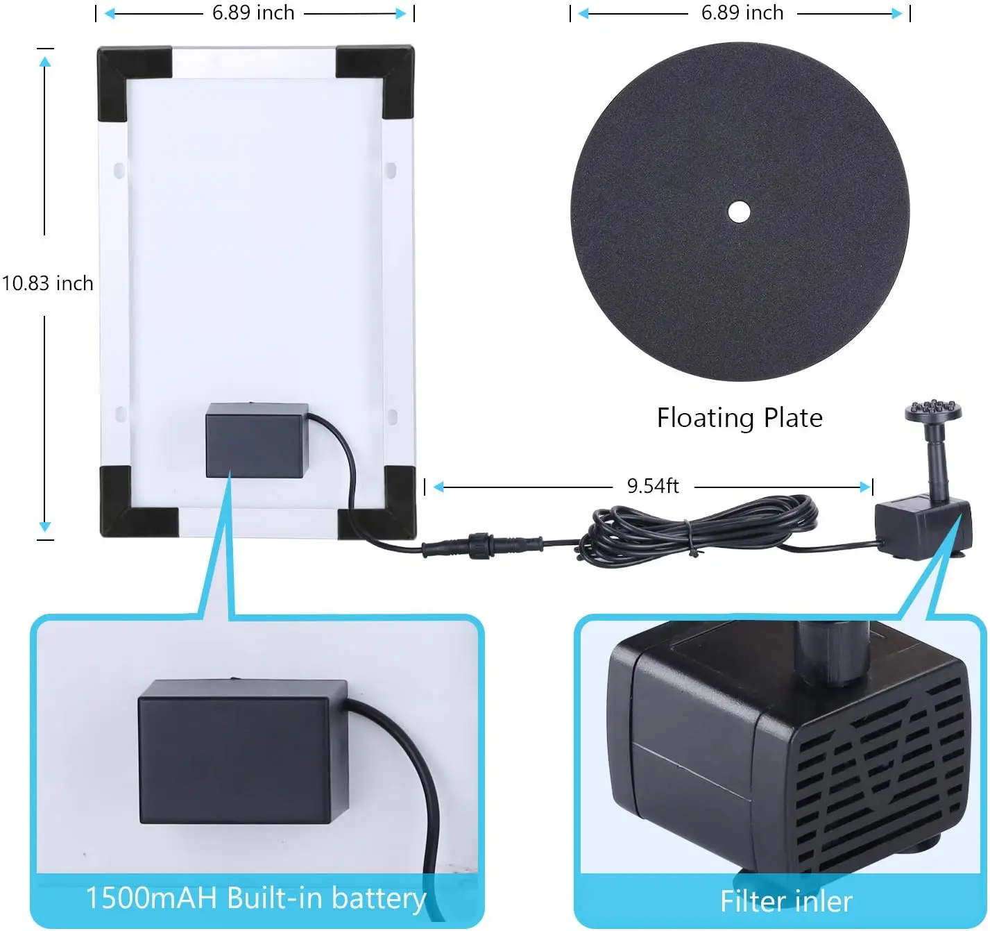 Pompa fontanna solarna 12W z dyszami rury DIY solarna pompa wodna do z funkcją wody dla oczko wodne ryb zbiornik na wodę ogrodu