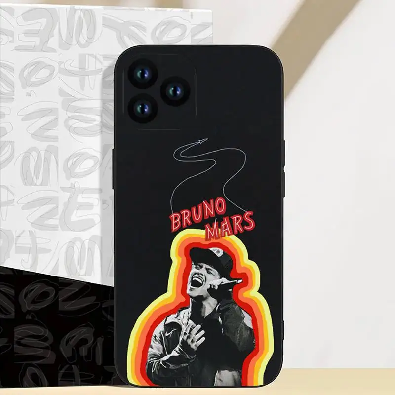 Singer Bruno Mars Phone Case For iPhone 11 12 13 14 Mini Pro XS Max X S Plus XR Shell