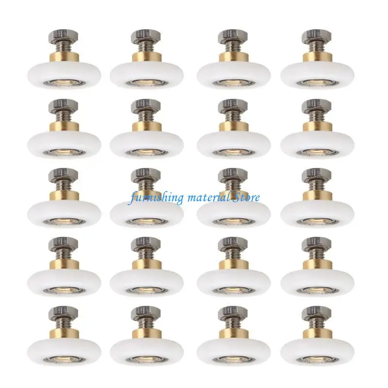 

Y5GD Industrial Metal Shower Door Rollers with Noise Frees Designs Shower Door Runner Upgrades Wheel for Residential Upgrades