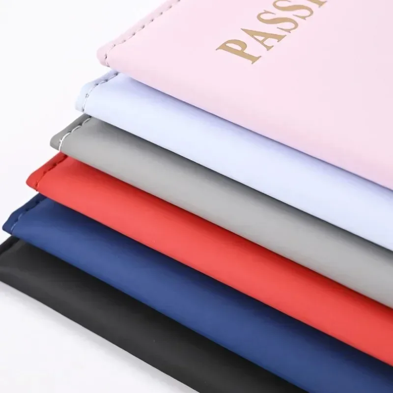 1PCS PU Leather Passport Cover Case Card Holder Bags Fashion Wallet Lightweight Travel Accessories for Flight for Women or Men