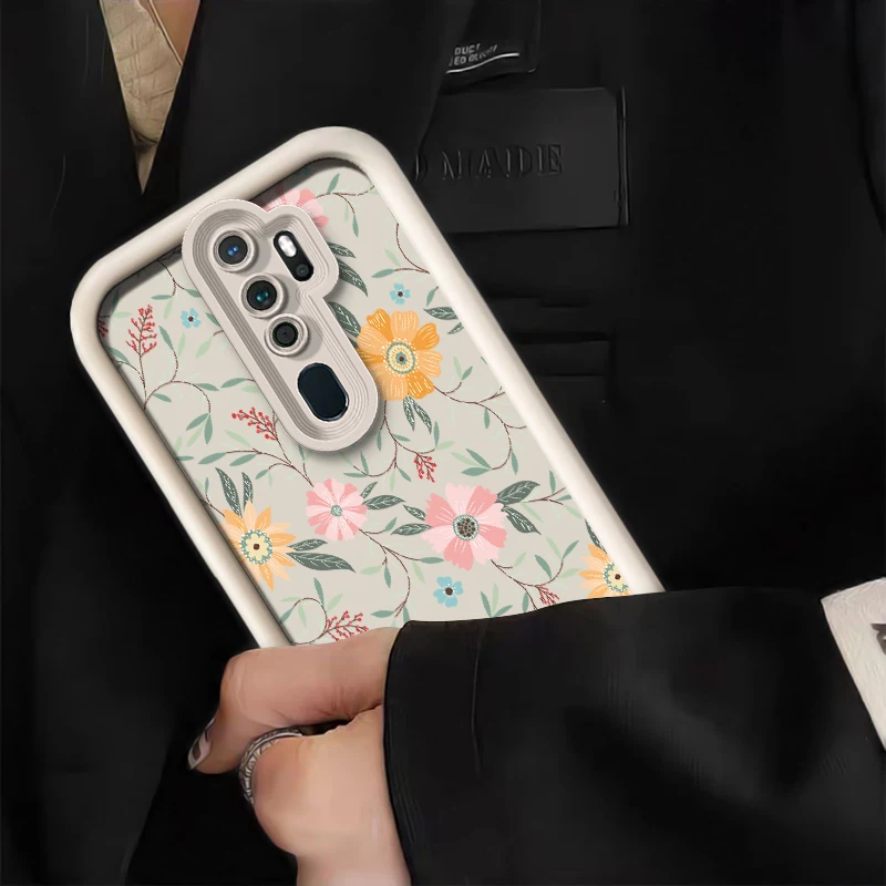 حافظة لهاتف OPPO A57 A57E A57S A55 A54S A53 A52 A38 A33 A32 A92S A92 A76 A74 A73 A72 A60 A58 غطاء زهري